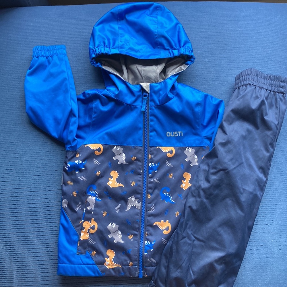 Gusti Dinosaur Rainy Jacket and Pants